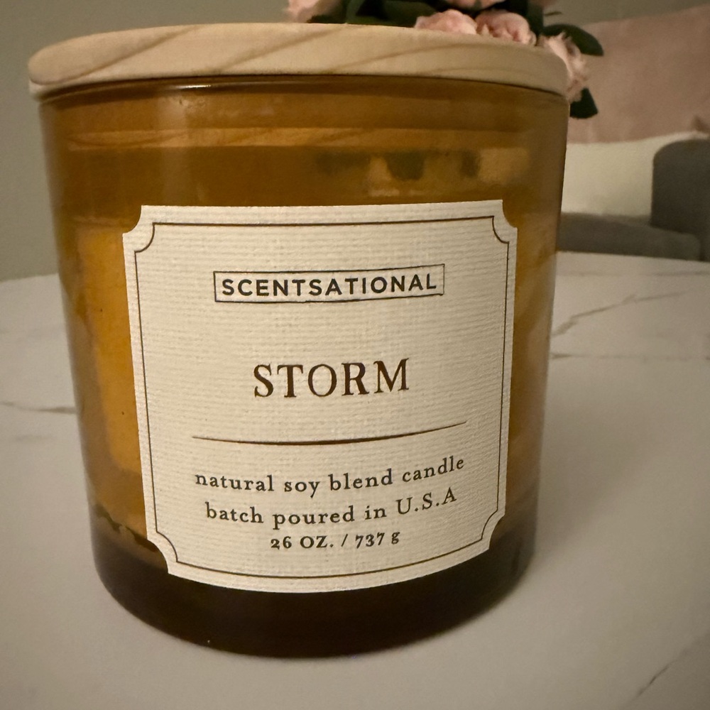 Storm Soy Blend Candle - Amber